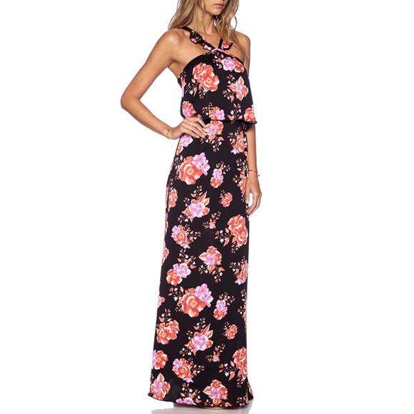 Tularosa Santorini side split floral maxi dress - Picture 4 of 8